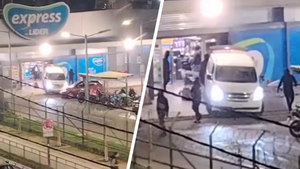 Violento «turbazo» en supermercado de Maipú dejó dos trabajadores heridos